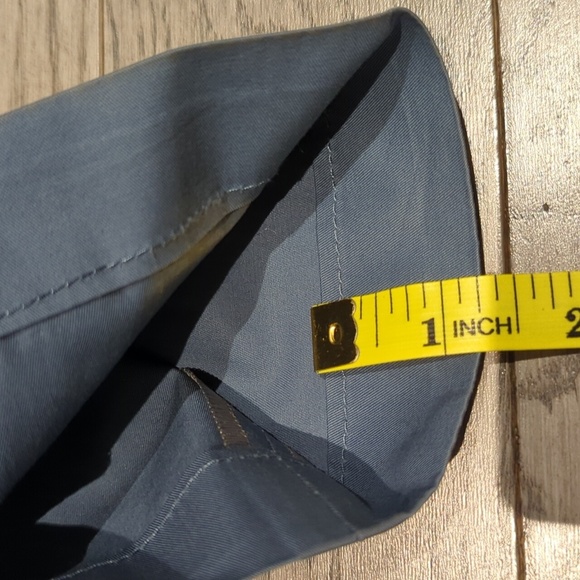 Lanvin Slate Blue Gray Formal Men's Flat Front Dress Pants - 32R Great Condition - Picture 7 of 9